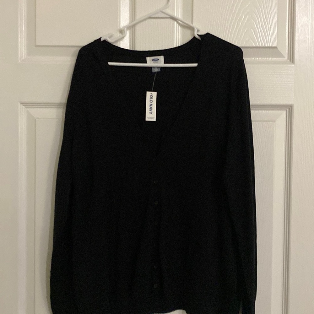 Black cardigan
